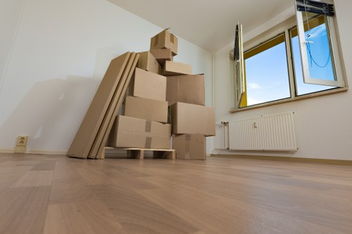 Furniture collection in a city apartment building in Norway