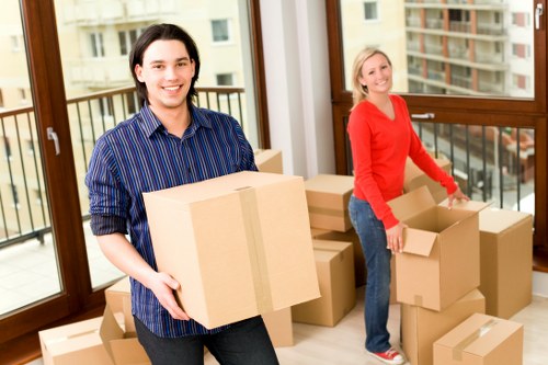 Van-based moving support for apartments and tight access areas